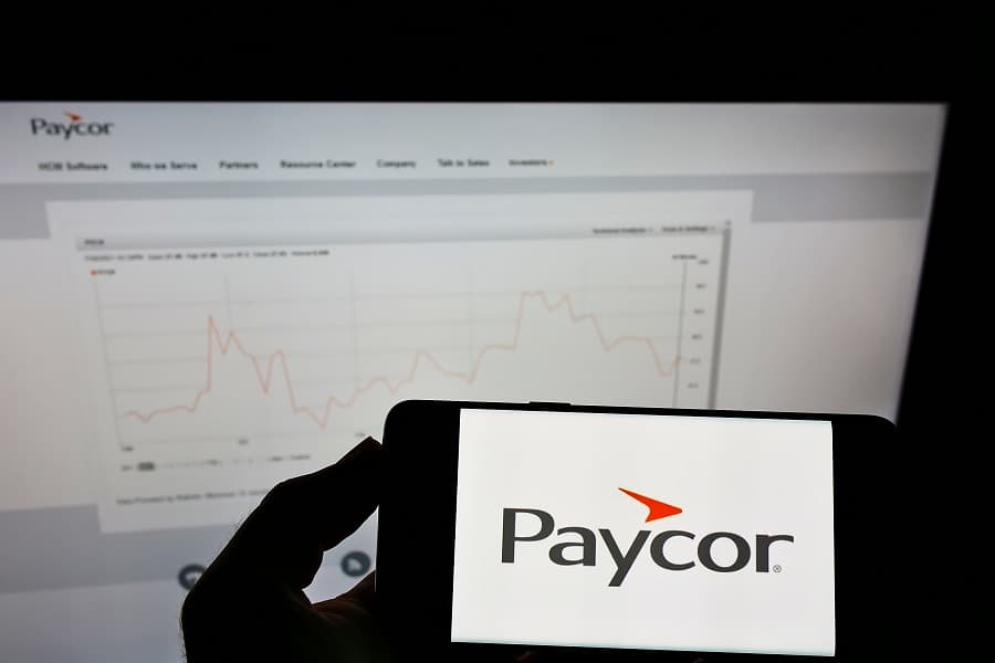 paycor logo and desktop