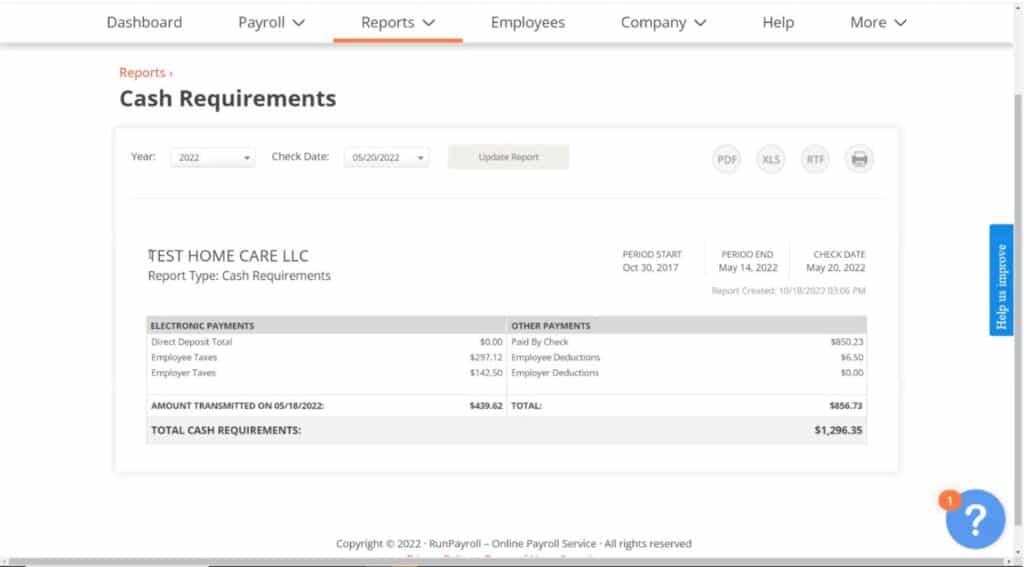 Paychex Software Reports